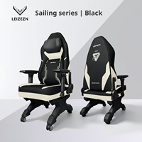 Chaise de jeu PC ergonomique avec support lombaire réglable, dossier haut inclinable, siège rembourré respirant pour longues sessions d'e-sport