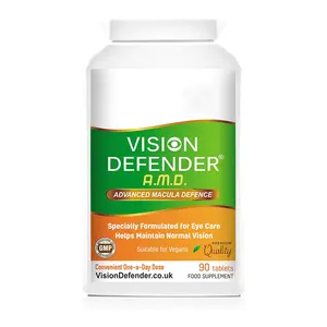 Suplemento ISION DEFENDER AMD: luteína, zeaxantina, zinc, vitamina E AREDS 2 vitaminas oculares, minerales, nutrientes para los ojos. Uno-A-