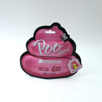 Bonbons gélifiés moelleux et masticables en forme de caca 3D, saveur mangue fruitée, échantillon gratuit, vente en gros