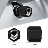 Cache-valve de pneu de voiture en alliage de zinc personnalisé en gros, bouchon de valve de pneu solide avec logo, état neuf pour toutes les voitures