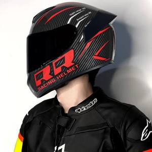 Casque intégral de motos DOT de couleur personnalisée bon marché avec boucle à dégagement rapide Logo personnalisable/paquet casques au design novateur - Product Image 3