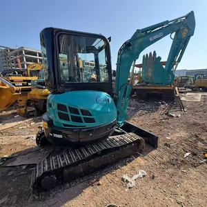รถขุด Kobelco SK35SR มือสองจากญี่ปุ่น ขนาด 3.5 ตัน แบบตีนตะขาบขนาดเล็ก หางสั้น พร้อมใช้งาน สภาพดี มีสินค้าในสต็อก - Product Image 2