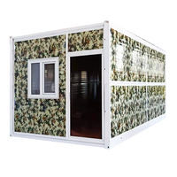Cabines préfabriquées pliables de 20 pieds, logements temporaires personnalisés, magasin pop-up, maisons conteneurs pliantes, bureau, atelier