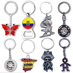 Customised Alloy Gift Souvenirs Brand Promotional Keyholder Logo Keyring 3D Custom Metal Key Ring Holder Key Chain Keychain
