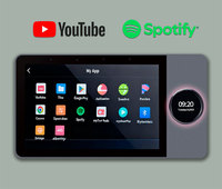 Amplificador de Audio para Pared Tianlai Q7 con 2 Zonas de Música, Control Remoto por Aplicación, Panel de Interruptores Inteligente con Zigbee Gateway Integrado
