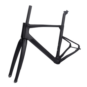 Nouveau vélo de route en fibre de <span class=keywords><strong>carbone</strong></span> intégrale, <span class=keywords><strong>cadre</strong></span> à profil aérodynamique, fourche à disque, 48/50/50/54cm, Chine - Product Image 1