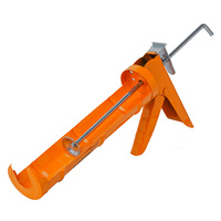 KSEIBI Pistolet à calfeutrer en aluminium manuel à usage intensif Taille 9*220mm pour la construction et le mastic en silicone