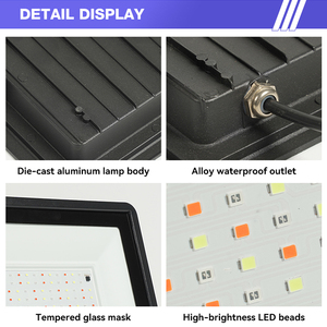 Thương mại cấp ngoài trời <span class=keywords><strong>RGB</strong></span> IP66 10W <span class=keywords><strong>20W</strong></span> 30W 50W 100W 150W 200W nhôm Đèn pha vườn công viên dẫn lũ ánh sáng - Product Image 5