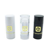 15g 30g 50g 75g Rond de couleur personnalisé Twist up Bouteille d'emballage cosmétique vide de conteneur de bâton de déodorant