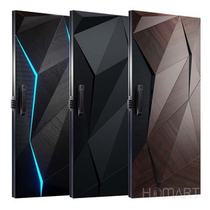 Puerta <span class=keywords><strong>de</strong></span> <span class=keywords><strong>Seguridad</strong></span> <span class=keywords><strong>de</strong></span> Lujo para Villa, Puerta Exterior <span class=keywords><strong>de</strong></span> Aluminio Blindada <span class=keywords><strong>con</strong></span> Cerradura Inteligente - Product Image 6