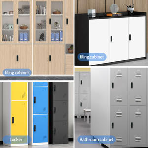 Serrure à empreintes digitales en alliage de zinc noir Baileji avec déverrouillage par code pour meubles, armoires et tiroirs - Product Image 2