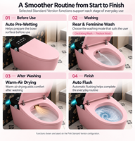 WC intelligent moderne pour usage domestique, bidet électrique en céramique, entièrement automatique, télécommande, fonction lavage féminin, siège chauffant