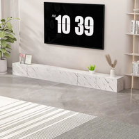 Mueble para TV Moderno Blanco de Venta Directa GEDO 2026, Económico, con Gran Capacidad, Tablones de Madera Sólida