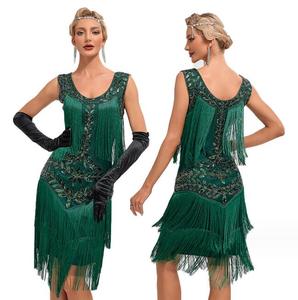 Ecoparty 1920s Flapper Gatsby Costume Accessoires Set Roaring 20s Accessoires Bandeau Perle Collier Gants Cigarette - Product Image 4