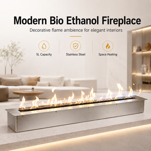 Chimenea de Bioetanol Moderna Manual, Quemador de Sobremesa sin Chimenea, Llama Limpia, Decoración <span class=keywords><strong>para</strong></span> Interiores del Hogar - Product Image 2