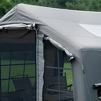 Tente gonflable portable à double couche, quatre saisons, PVC 3000+, imperméable, résistante aux UV, coupe-vent, ouverture automatique rapide