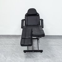 Fauteuil de tatouage réglable à jambes séparées, lit de beauté inclinable multi-sections, table de soin spa et pédicure pour salon de beauté et clinique