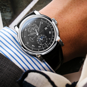 Đồng Hồ Cơ Lobinni 16003 Nam Reloj Automatico Đồng Hồ Đeo Tay Nam Sang Trọng Bằng Thép Không Gỉ Thượng Hải 2020 Da Nam Tròn - Product Image 3