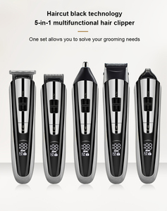 Eléctrica 5 en 1 hombres <span class=keywords><strong>Kit</strong></span> de aseo con Trimmer profesional sin cortar el pelo para <span class=keywords><strong>Barba</strong></span> cabeza cuerpo Y la cara - Product Image 5