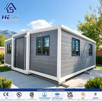 Offre Spéciale – Maison Conteneur Préfabriquée Extensible 20 pieds/30 pieds, 2, 3 ou 4 Chambres, Pliable et Mobile, Maison Modulaire Préfabriquée