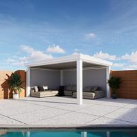 Pergola en aluminium avec lames orientables, livraison rapide pour la conception de jardins et de terrasses
