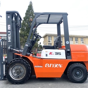 Chariot élévateur diesel d'occasion HELI H3.5XT en promotion |   Capacité de 3,5 tonnes |   Idéal pour le port et la logistique lourde - Product Image 4