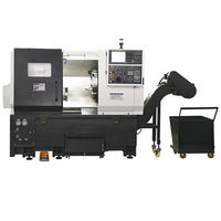 Tour CNC Fanuc de haute précision, centre de tournage moyen portée CH108, axe X 180 mm, axe Z 530 mm, porte-outils automatique à 12 postes 30-4000