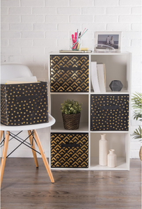 Panier de rangement en tissu pliable en cube non tissé, rangement d'espace de chambre à coucher, rangement de jouets pour enfants, rangement de livres, organisateur - Product Image 5