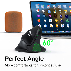 Mới đến nâng chuột không dây Máy Tính Xách Tay PC văn phòng 6 nút im lặng khá nhấp chuột Chuột máy tính văn phòng 2.4G Chuột dọc tiện dụng - Product Image 5