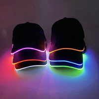 Cappelli da Baseball LED Luminosi Personalizzabili con Logo, Cappelli Neon per Uomo e Donna, Cappelli Hiphop per Feste e Costumi