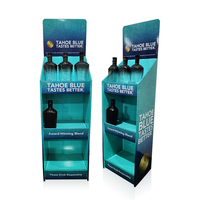 Support d'affichage pliable moderne en carton ondulé personnalisable pour bouteilles de bière/vin/boissons/boissons énergisantes/eau de jus
