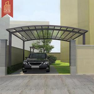 Abri de voiture de haute qualité en polycarbonate de type L avec structure en <span class=keywords><strong>bois</strong></span>, installation facile, pour parking, allée de maison, cour arrière - Product Image 1
