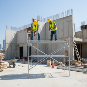 Système d'<span class=keywords><strong>échafaudage</strong></span> en acier galvanisé en H avec échelle de passage, plateforme de construction extérieure haute résistance pour travaux lourds - Product Image 3