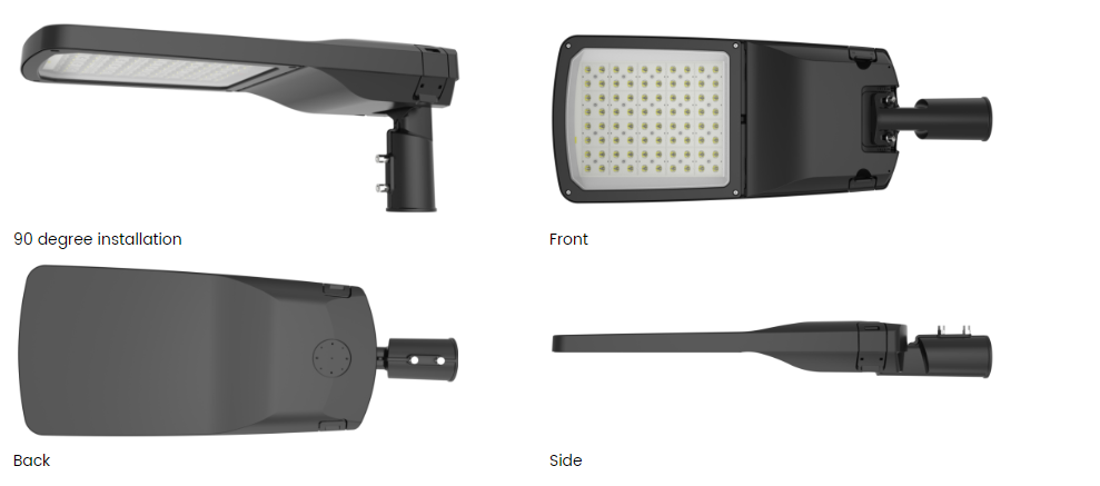 Salt Water Spray Aluminum Led Street Light Rated IK08 Impact Rating