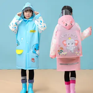 Vêtements de pluie tendance LOTUS, Poncho de pluie réutilisable pour garçons et filles, imperméables transparents pour enfants