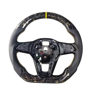 Volante Deportivo Personalizado de Fibra de Carbono Forjado con Alcántara para vw Bora Jetti <span class=keywords><strong>Golf</strong></span> <span class=keywords><strong>8</strong></span> R Line Mk8 gti Audi A3 S3 RS3 8Y 2019 2020 - Product Image 3