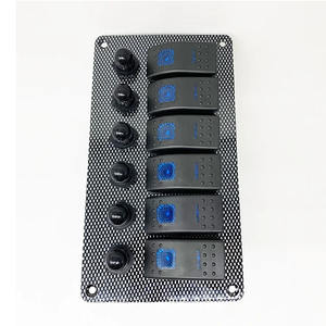 แผงสวิตช์มารีน 6 <span class=keywords><strong>ช</strong></span>่อง กันน้ำระดับ IP66 พร้อมเบรกเกอร์ สำหรับระบบ<span class=keywords><strong>ไฟ</strong></span>ฟ้า 12V/24V ของเรือ รถบรรทุก รถบ้าน - Product Image 4