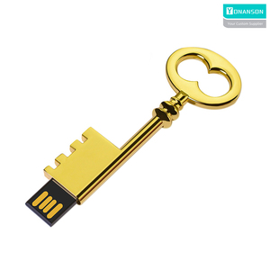 <strong>Vintage</strong> Metal Key 2.0 USB <strong>Flash</strong> Drive with Custom Logo 3.0 USB Memory Stick 8GB 16GB 32GB 64GB 128GB Pen Drive Zip Drive - Product Image 3
