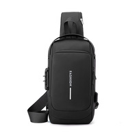Sac à bandoulière imperméable Anti-vol pour homme, sacoche à bandoulière avec port USB, vente en gros
