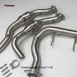 Tuyau d'échappement résistant aux hautes températures avec tambour pour Ford F150 3.5t, tuyau d'échappement en acier inoxydable 304, tuyau d'échappement droit - Product Image 2