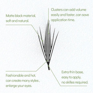 Nouvelle arrivée 2025 à la mode doux et rapide Volume Fans Cartoon Comic Clusters Blé Cils d'oreille - Product Image 5