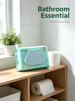 Lingettes Humides Jetables Écologiques Healthy Life – 80 Lingettes 15x20cm – Nettoyage Corporel et Usage Toilette – Douces et Efficaces