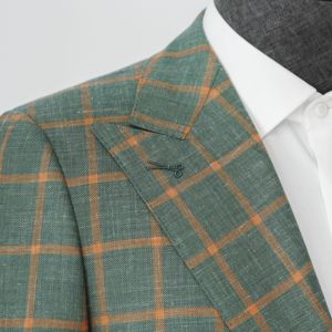 Tailleur marié mariage trois pièces <span class=keywords><strong>Blazzer</strong></span> gilet pantalon hommes vert Plaid hommes affaires costume décontracté ensemble coupe ajustée - Product Image 4