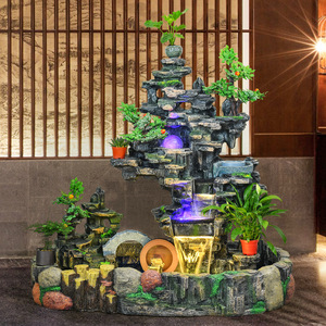 Fuente de rocalla artificial con flujo de agua y función de humidificación para decoración de sala de estar u oficina - Product Image 2