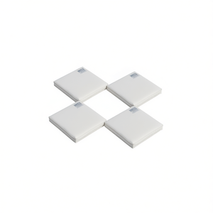 4 cojines de color crema para sillas de exterior, 15,7 x 15,7 x 1,2 pulgadas, almohadas cuadradas de tela Oxford, extraíbles, lavables, para uso en todas las estaciones - Product Image 1