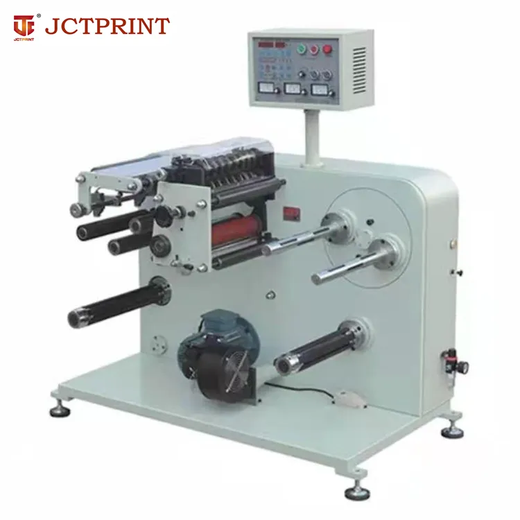 JCTPRINT स्वचालित slitting मशीन कैश रजिस्टर पेपर रोल rewinding slitter मशीन के साथ coreless reiwnd