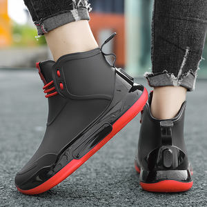 Nuevos Modelos <span class=keywords><strong>de</strong></span> <span class=keywords><strong>Botas</strong></span> <span class=keywords><strong>de</strong></span> Lluvia Cortas para <span class=keywords><strong>Mujer</strong></span>, Impermeables, <span class=keywords><strong>de</strong></span> Invierno/Otoño, con Cordones, Estilo Occidental, Cómodas, Precio Bajo, Tallas 36-44, Personalizables, Zapatos <span class=keywords><strong>de</strong></span> Seguridad para el Trabajo - Product Image 4