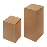 Boîte d'emballage pour tasses à café ou thé, papier kraft personnalisé, 10 pièces