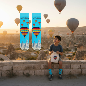 Cappadocia Breathable Japanese Style Colorful Floral Animal Print <b>Socks</b> Knitted Custom Logo One Size Fits Boy Daily Usage Bag - Product Image 3