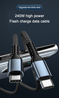 Kabel data pengisian daya cepat untuk Huawei, kabel data pengisian daya usb tipe-c 5a, aluminium Aloi tipe c, kabel data pengisian cepat, 240W pd, 1m 2m 5a, kabel data pengisian daya cepat untuk Huawei